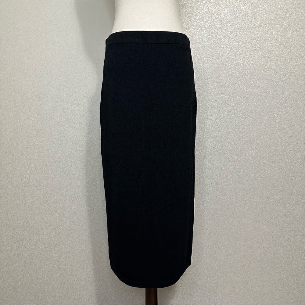 St. John Basics Santana Knit Textured Essential Maxi Skirt